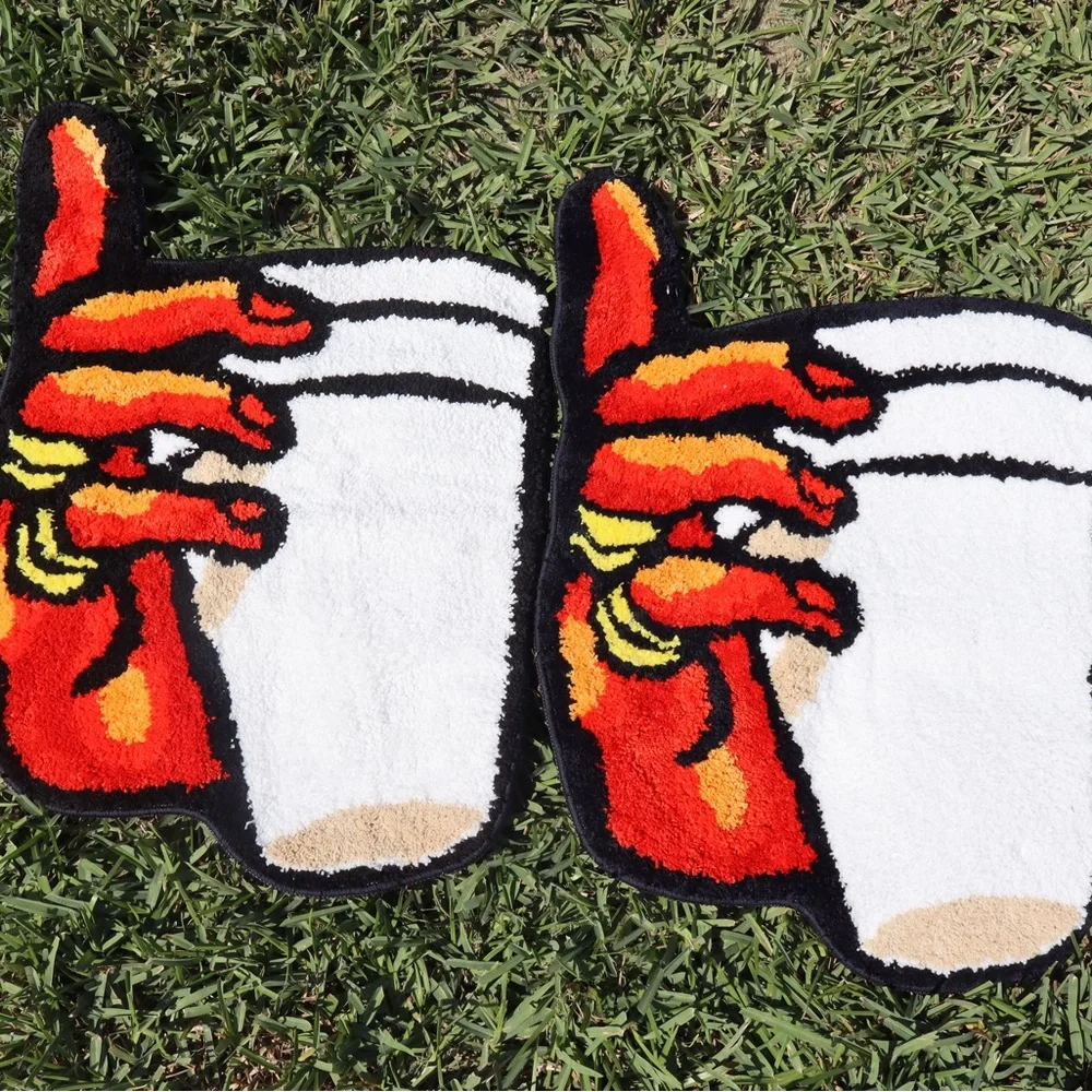 Vibrant Hand Gesture Door Mat
